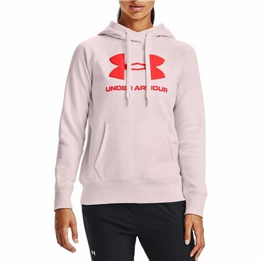 Tröja med huva Dam Under Armour Rival Fleece Rosa