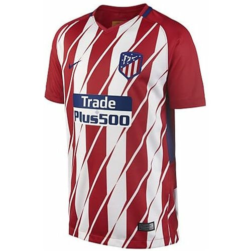 Kortärmad fotbollströja, Barn Nike Atlético de Madrid Local 17/19 Vit Röd