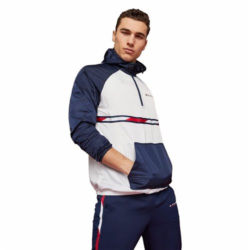 Träningsjacka Herr Tommy Hilfiger Colour-Blocked Mörkblå