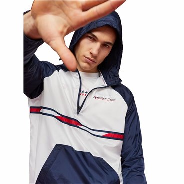 Träningsjacka Herr Tommy Hilfiger Colour-Blocked Mörkblå