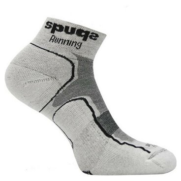 Spuqs 灰色 Coolmax 减震运动袜