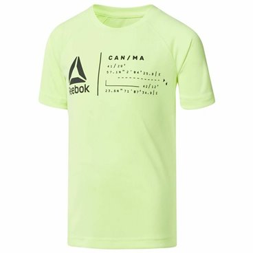 T-shirt med kortärm Herr Reebok Sportswear B Wor Limegrön