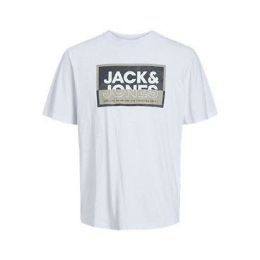 T-shirt med kortärm Herr Jack & Jones COLOGAN TEE SS 12253442  Vit