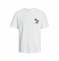 T-shirt med kortärm Herr Jack & Jones Jortampa Back Ss Crew Vit