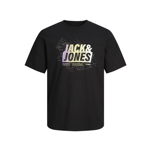 T-shirt med kortärm Herr Jack & Jones JCOMAP SUMMER 12257908 Svart