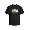 T-shirt med kortärm Herr Jack & Jones JCOMAP SUMMER 12257908 Svart