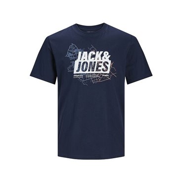 Jack & Jones 男士短袖T恤 LOGO TEE SS 12252376 深蓝色