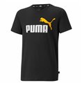Barn T-shirt med kortärm Puma Essentials+ Two-Tone Logo Svart