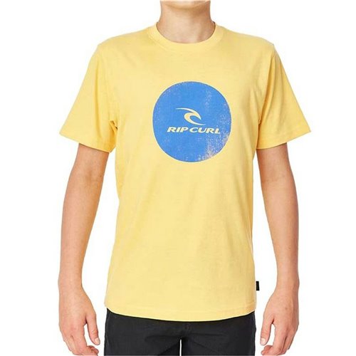 Barn T-shirt med kortärm Rip Curl Corp Icon B Gul