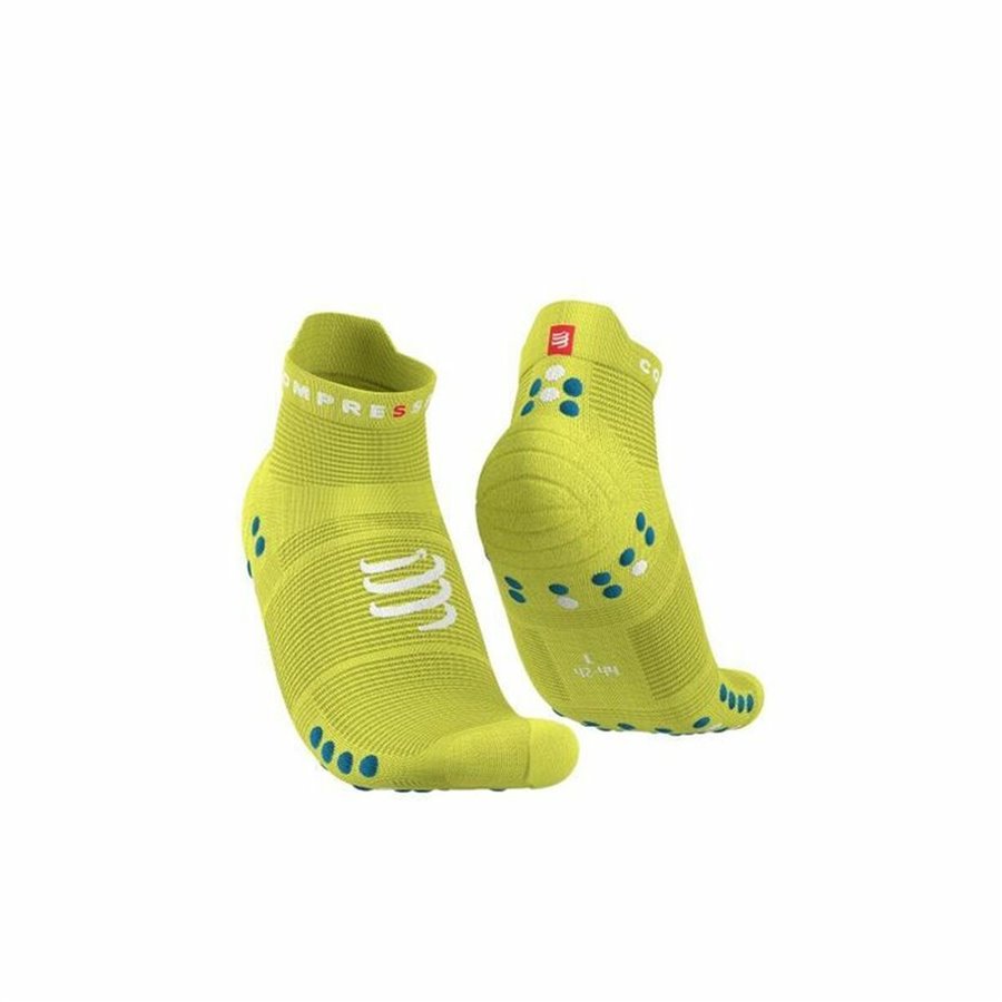 Compressport 黄色专业赛车运动袜