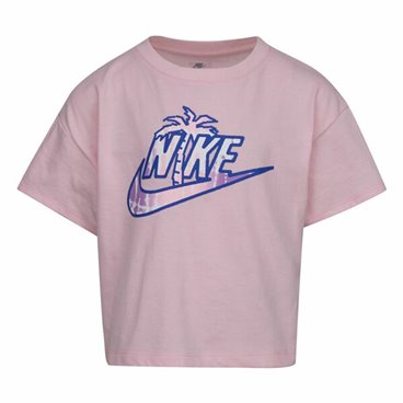 Barn T-shirt med kortärm Nike Knit  Rosa