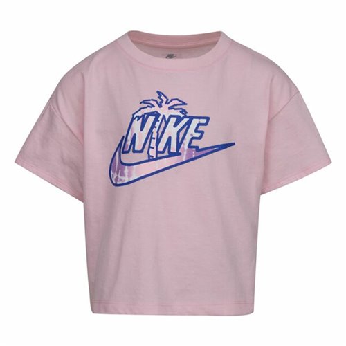 Barn T-shirt med kortärm Nike Knit  Rosa