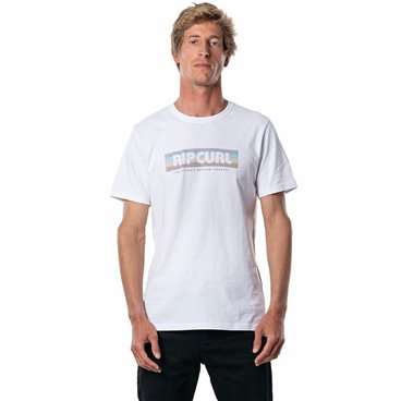 T-shirt med kortärm Herr Rip Curl El Mama Vit