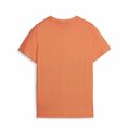 Barn T-shirt med kortärm Puma Ess Block Svart Orange