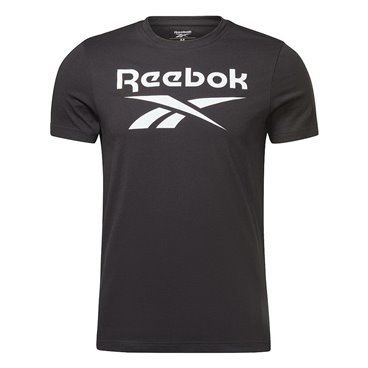 Reebok 男士短袖T恤 大 LOGO TEE HD4222 黑色