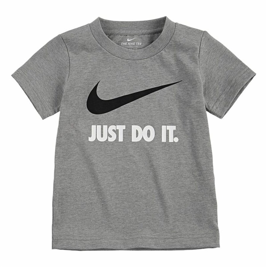 Barn T-shirt med kortärm Nike Swoosh Jdi Ss  Grå