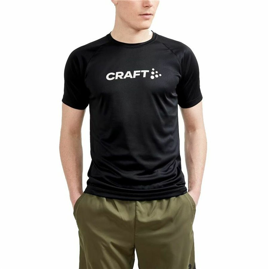 T-shirt med kortärm Craft Core Essence Logo Svart