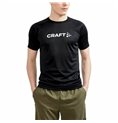 T-shirt med kortärm Craft Core Essence Logo Svart