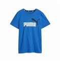 Barn T-shirt med kortärm Puma Ess+ 2 Col Logo Blå