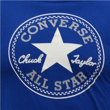 Barn T-shirt med kortärm Converse Core Chuck Taylor Patch Blå