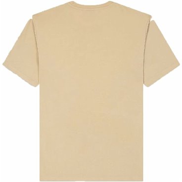 T-shirt med kortärm Herr Champion Crewneck Beige