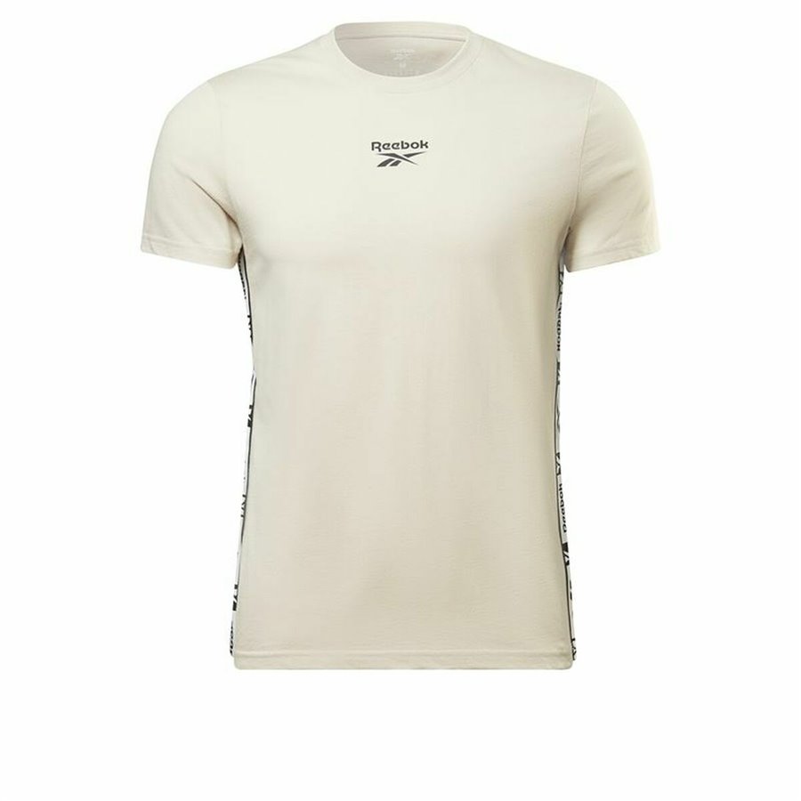 T-shirt med kortärm Herr Reebok Identity Tape Beige