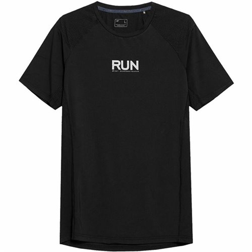 T-shirt med kortärm Herr 4F Run Svart