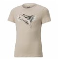 Barn T-shirt med kortärm Puma Beige