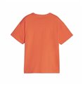 Puma 儿童短袖 T 恤--活力拼色深橙色