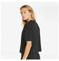 T-shirt med kortärm Dam Puma  Tape Crop  Svart