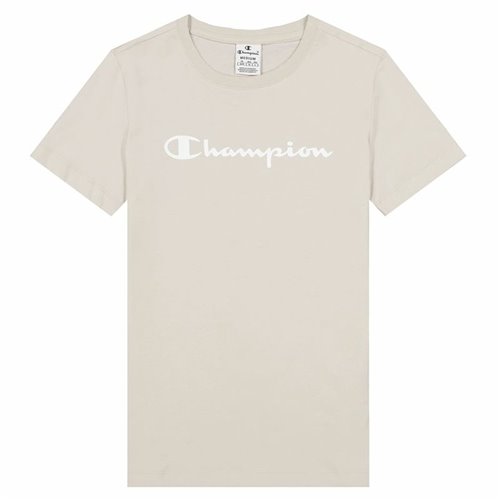 T-shirt med kortärm Dam Champion Big Script Logo Vit