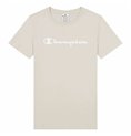 T-shirt med kortärm Dam Champion Big Script Logo Vit