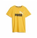 Barn T-shirt med kortärm Puma Ess+ 2 Col Logo Gul