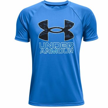 T-shirt med kortärm Barn Under Armour Tech Hybrid Blå