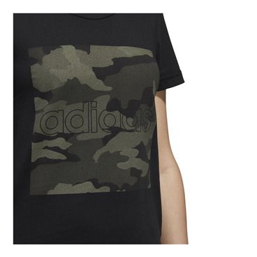 T-shirt med kortärm Dam Adidas  Boxed Como Graphic Svart