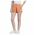 Adidas 橙色 3 条纹女式运动短裤