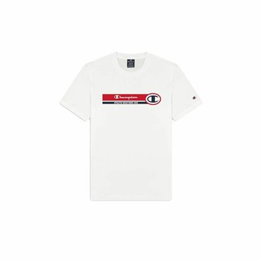 T-shirt med kortärm Herr Champion Crewneck Vit