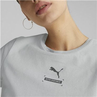 T-shirt med kortärm Dam Puma Better Grå