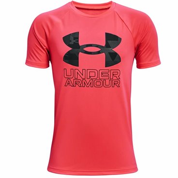 Under Armour 儿童科技混合红色短袖 T 恤