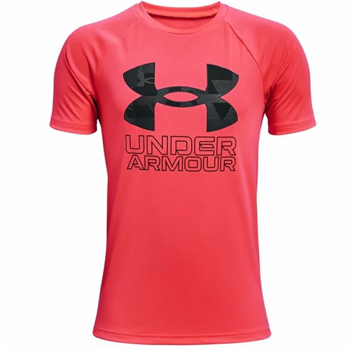 T-shirt med kortärm Barn Under Armour Tech Hybrid Röd