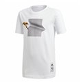 Barn T-shirt med kortärm Adidas Iron Man Graphic Vit