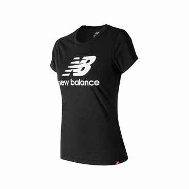 New Balance 黑色短袖T恤 WT91546 女士