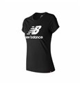New Balance 黑色短袖T恤 WT91546 女士