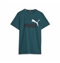 Barn T-shirt med kortärm Puma Ess+ 2 Col Logo Mörkgrön