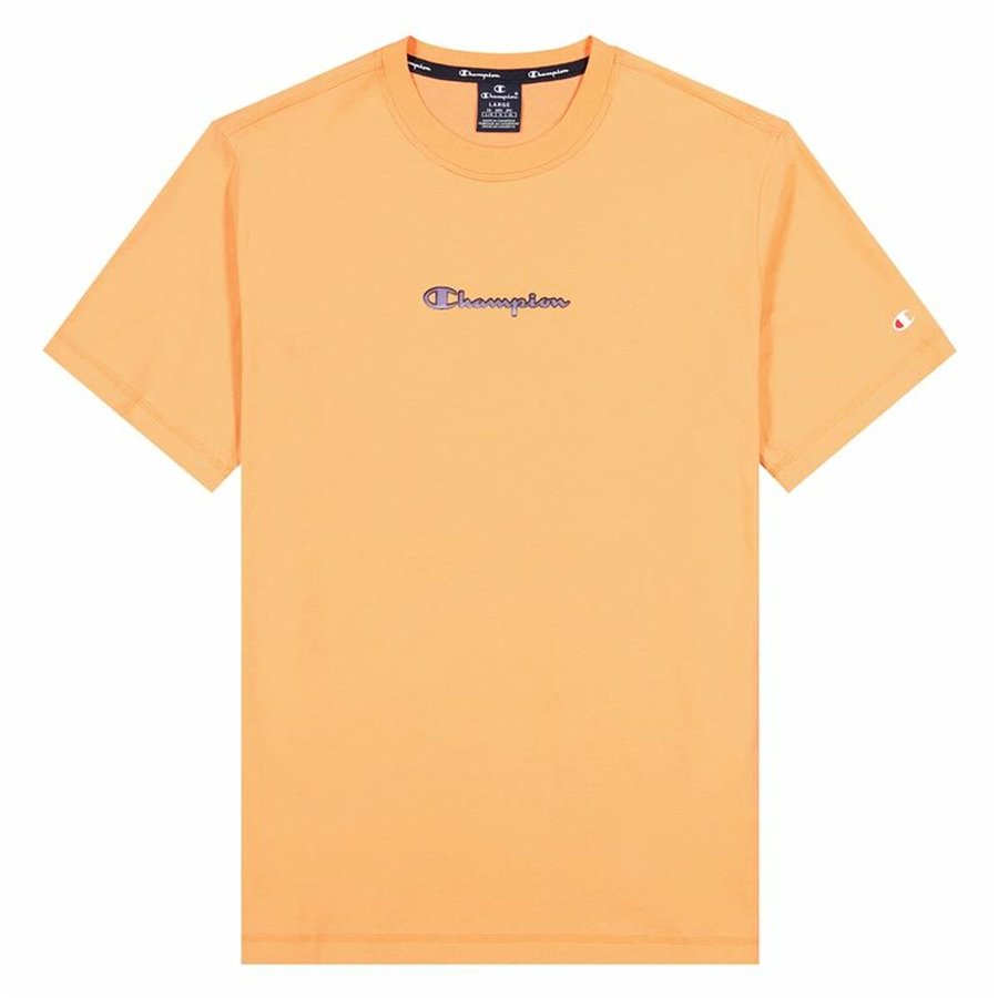 Champion 短袖 T 恤 圆领 M 橙色