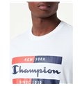 T-shirt med kortärm Herr Champion Crewneck Vit