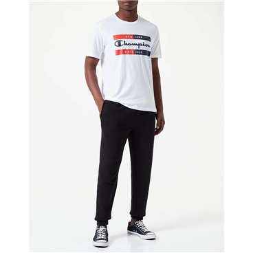 T-shirt med kortärm Herr Champion Crewneck Vit