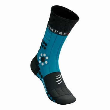 Sportstrumpor Compressport Pro Racing Svart/Blå Svart