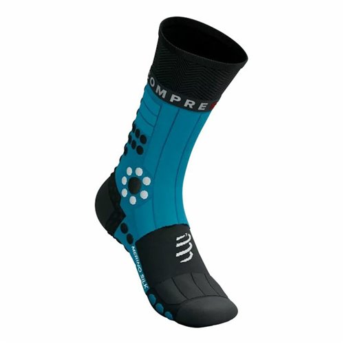 Sportstrumpor Compressport Pro Racing Svart/Blå Svart