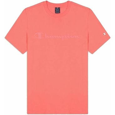 T-shirt med kortärm Herr Champion Crewneck Rosa